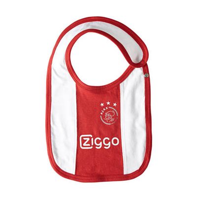 Ajax Ajax baby slabbetje rood/wit