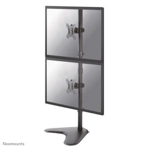 Neomounts FPMA-D550DDVBLACK 2-voudig Monitor-tafelbeugel 25,4 cm (10) - 81,3 cm (32) Zwenkbaar, Roteerbaar, Kantelbaar, Staand Zwart