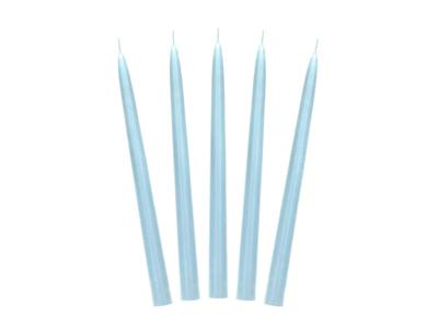 Dinerkaarsen Hemelsblauw Mat 24cm (10st)