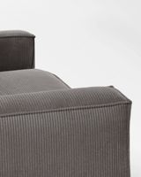 Kave Home Blok Loungesofa-stoel 2 zitplaats(en) Grijs - thumbnail