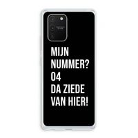 Da ziede van hier - Zwart: Samsung Galaxy S10 Lite Transparant Hoesje