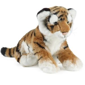 Pluche gestreept tijger welpje knuffel 35 cm   -