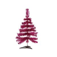 Krist+ kunst kerstboom - klein - fuchsia roze - 60 cm   - - thumbnail