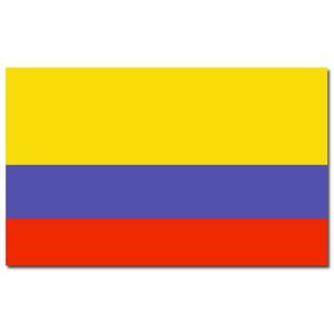 Landen thema vlag Colombia 90 x 150 cm feestversiering