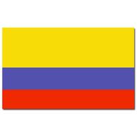 Landen thema vlag Colombia 90 x 150 cm feestversiering - thumbnail