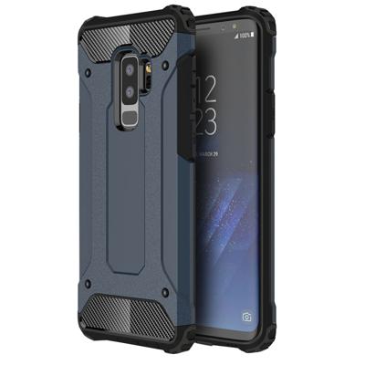 Voor Galaxy S9 PLUS TPU + PC 360 graden bescherming schokbestendige beschermende Back Cover (marineblauw)