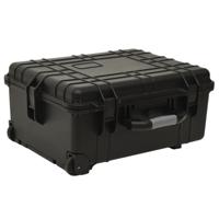 VidaXL Flightcase op wieltjes 58x45x27 cm pp zwart
