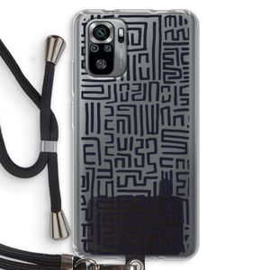 Moroccan Print: Xiaomi Redmi Note 10S Transparant Hoesje met koord