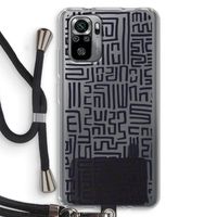 Moroccan Print: Xiaomi Redmi Note 10S Transparant Hoesje met koord