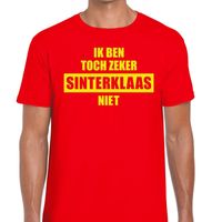 T-shirt voor mannen met tekst  Ik ben toch zeker Sinterklaas niet 2XL (56)  - - thumbnail