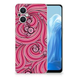 OPPO Reno8 Lite Hoesje maken Swirl Pink