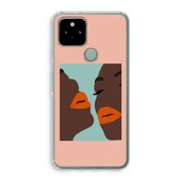 Orange lips: Google Pixel 5 Transparant Hoesje
