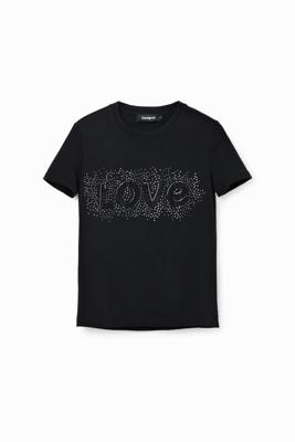 T-shirt stras Love - BLACK - M