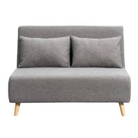 Leen Bakker - Slaapbank Luzern - 81x121x90 Cm - Stof - Grijs