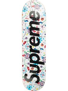 Supreme planche de skate Air Brushed Floral - Blanc