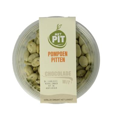 Pompoenpitten witte chocolade