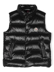 Moncler Enfant gilet Tib à design matelassé - Noir