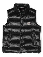 Moncler Enfant gilet Tib à design matelassé - Noir