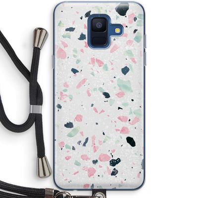 Terrazzo N°3: Samsung Galaxy A6 (2018) Transparant Hoesje met koord