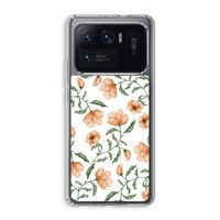 Peachy flowers: Xiaomi Mi 11 Ultra Transparant Hoesje