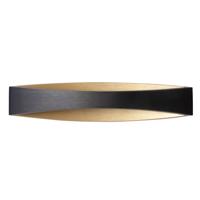 Highlight Strakke wandlampMedusa 35cm zwart en goud - W3651.38