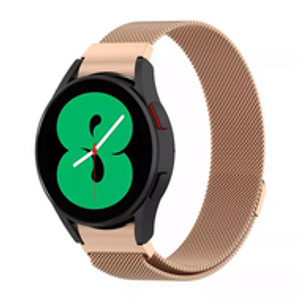 Samsung Galaxy Watch 4 - 40mm / 44mm - Milanese bandje (ronde connector) - Champagne goud