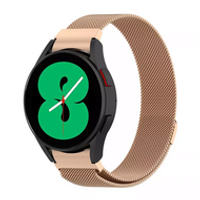 Samsung Galaxy Watch 4 - 40mm / 44mm - Milanese bandje (ronde connector) - Champagne goud - thumbnail