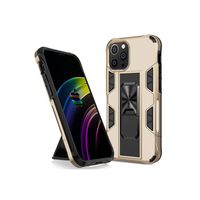 iPhone 8 hoesje - Backcover - Rugged Armor - Kickstand - Extra valbescherming - Shockproof - TPU - Goud