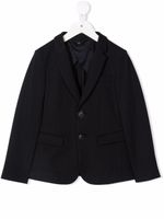 Emporio Armani Kids blazer à simple boutonnage - Bleu