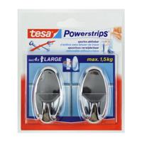 Tesa haak l chroom glans