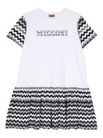 Missoni Kids robe en coton à motif zig-zag - Noir - thumbnail