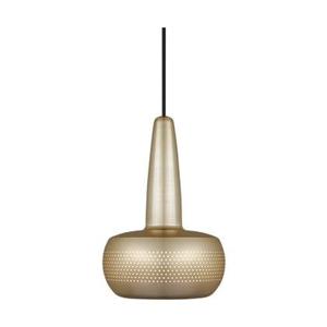 Umage Clava hanglamp brushed brass - met koordset zwart - Ø 21,5 cm