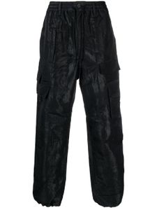 Y-3 pantalon en jacquard à poches cargo - Noir