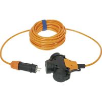 Verlengsnoer 10M PUR kabel 3x1,5mm² 3-voudig oranje Verlengsnoer 10M PUR kabel 3x1,5mm² 3-voudig oranje