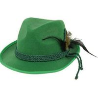 Groene bierfeest/oktoberfest hoed verkleed accessoire voor dames/heren   -