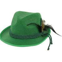 Groene bierfeest/oktoberfest hoed verkleed accessoire voor dames/heren   - - thumbnail