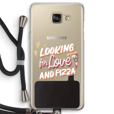 Pizza is the answer: Samsung Galaxy A5 (2016) Transparant Hoesje met koord