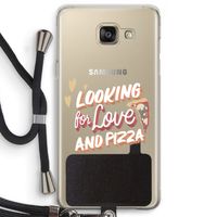 Pizza is the answer: Samsung Galaxy A5 (2016) Transparant Hoesje met koord