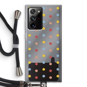 Bollen: Samsung Galaxy Note 20 Ultra / Note 20 Ultra 5G Transparant Hoesje met koord