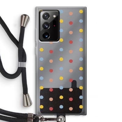 Bollen: Samsung Galaxy Note 20 Ultra / Note 20 Ultra 5G Transparant Hoesje met koord