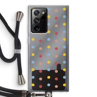 Bollen: Samsung Galaxy Note 20 Ultra / Note 20 Ultra 5G Transparant Hoesje met koord