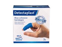 Cohesief verband blauw detectaplast assorti 7stuks