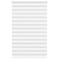 VidaXL Zebra rolgordijn 145x200 cm stofbreedte 140,9cm polyester wit VidaXL Zebra rolgordijn 145x200 cm stofbreedte 140,9cm polyester wit