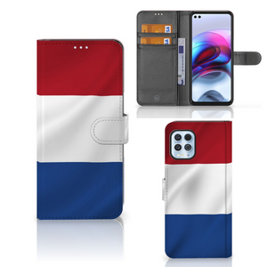 Motorola Moto G100 Bookstyle Case Nederlandse Vlag