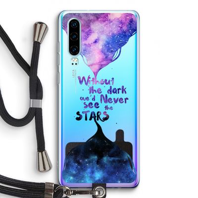 Stars quote: Huawei P30 Transparant Hoesje met koord