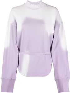 The Attico sweat en coton à imprimé tie-dye - Violet