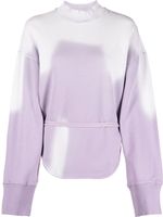 The Attico sweat en coton à imprimé tie-dye - Violet