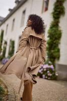 Laurien check trenchcoat - caramel/latte - 13093 Laurien check trenchcoat - caramel/latte - 13093