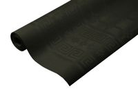 Tafelpapier op rol Damast 120 cm x 8 mtr. Uni zwart