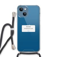 Reminder: iPhone 13 Transparant Hoesje met koord